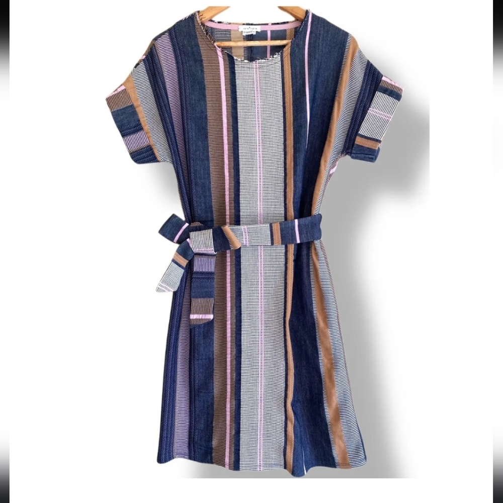 [ANTHROPOLOGIE 34° N 118° W] AUSTEN STRIPED TUNIC DRESS , Women's size small